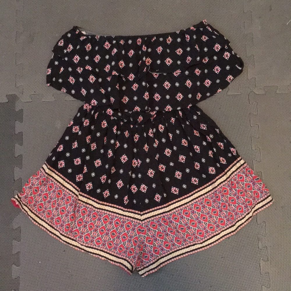 strapless romper